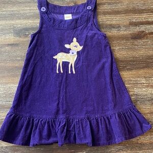 Gymboree Purple Dress with Deer Design